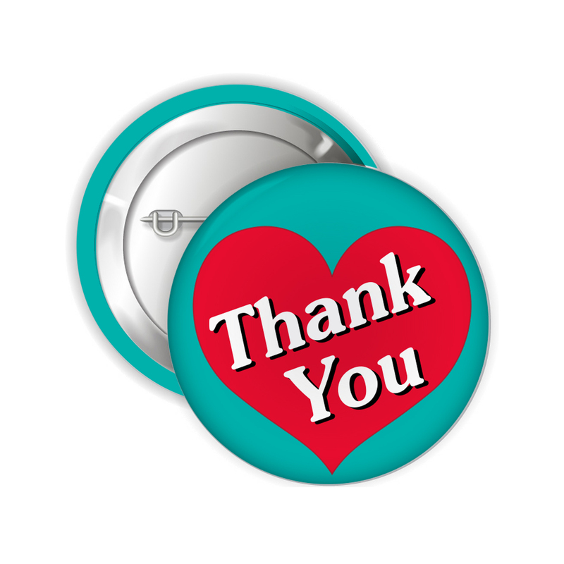 Thank You Button Pins