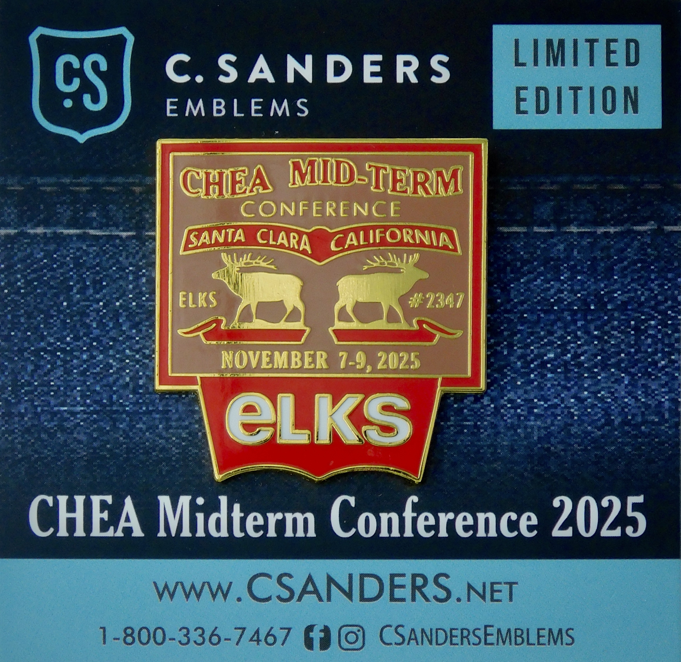 CHEA Mid-term Limited Edition Pin